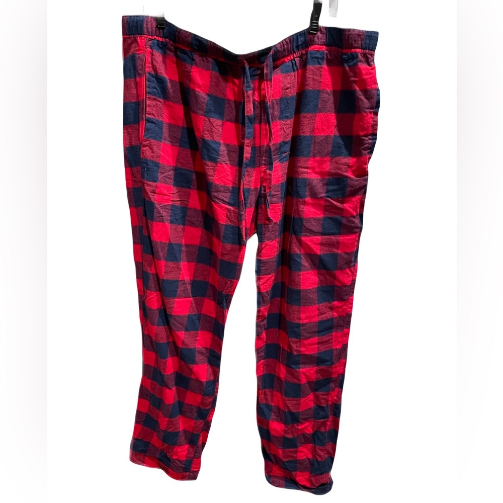 ❤️ GAP MENS BUFFALO PLAID RED PAJAMAS SIZE XL